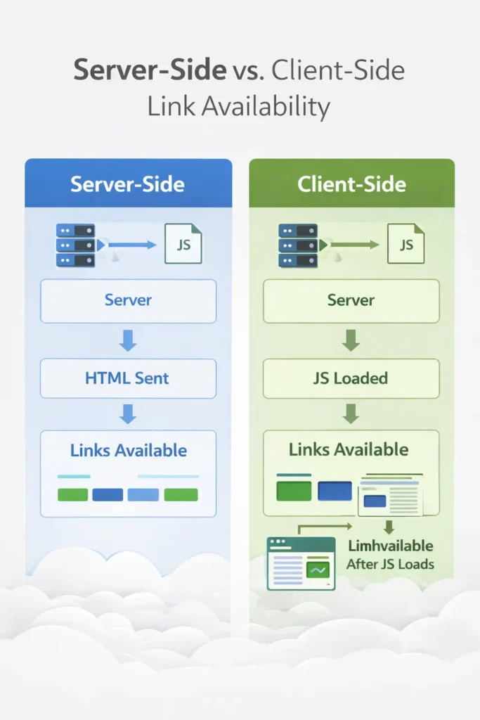Server-Side vs Client-Side Link Availability