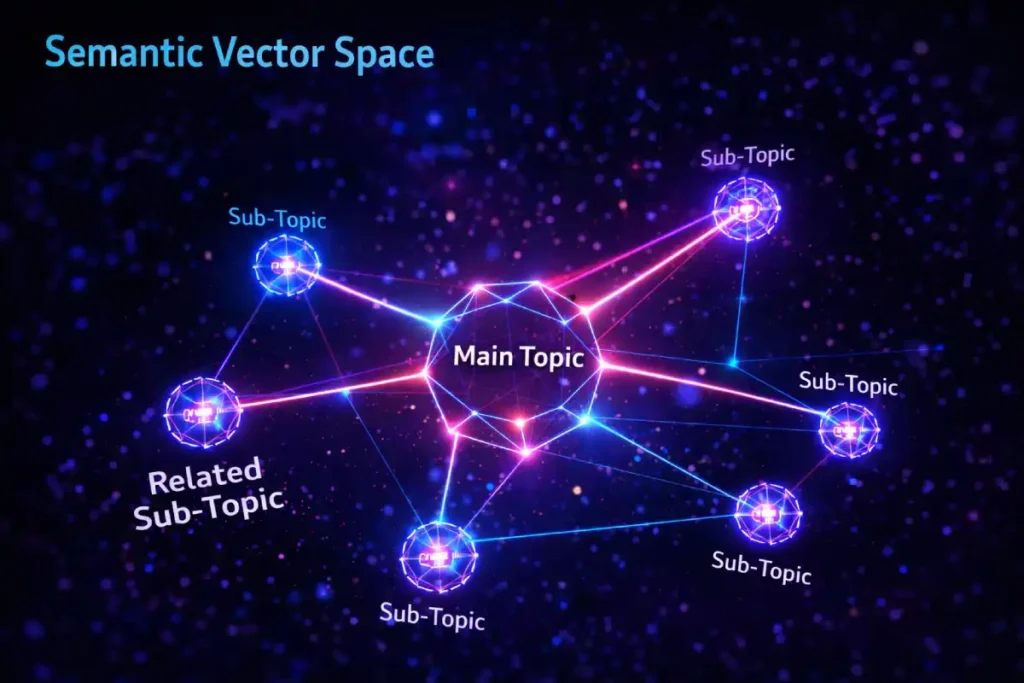 Cyberpunk semantic vector space