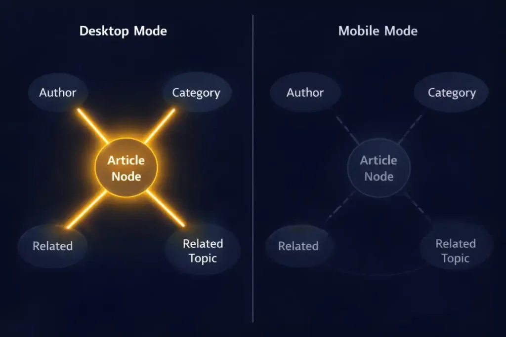 Desktop vs mobile node connectivity comparison