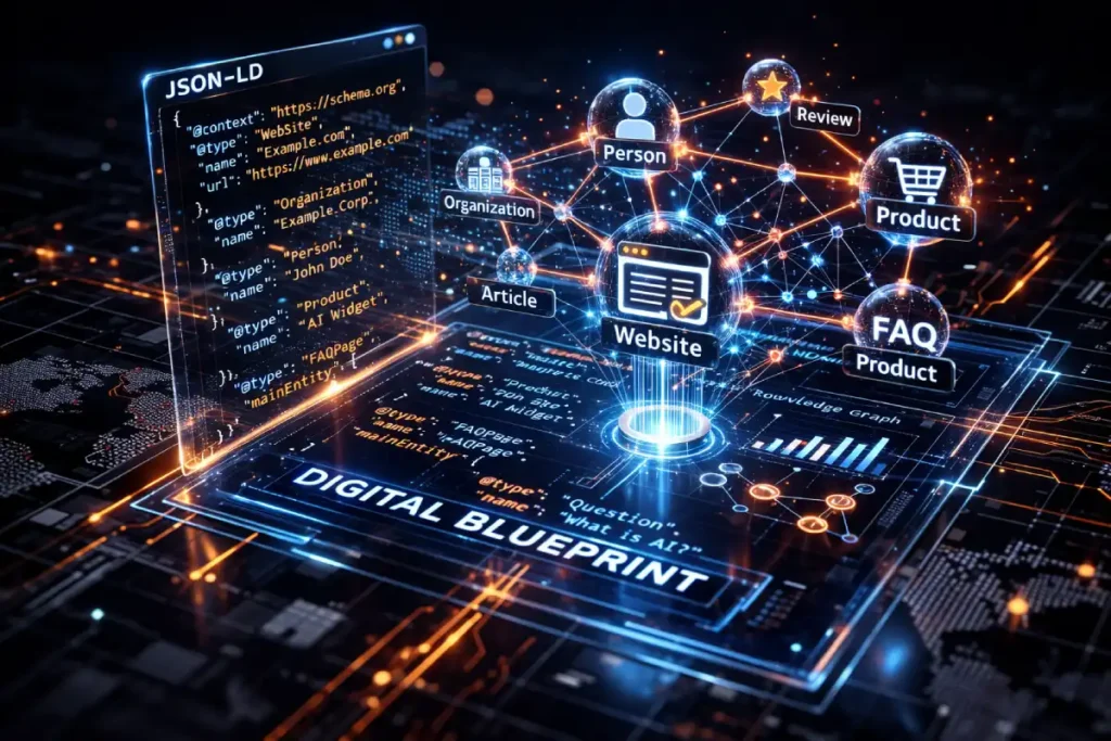 Digital blueprint and knowledge graph