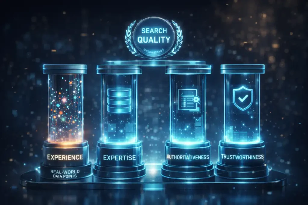 E-E-A-T framework in digital form