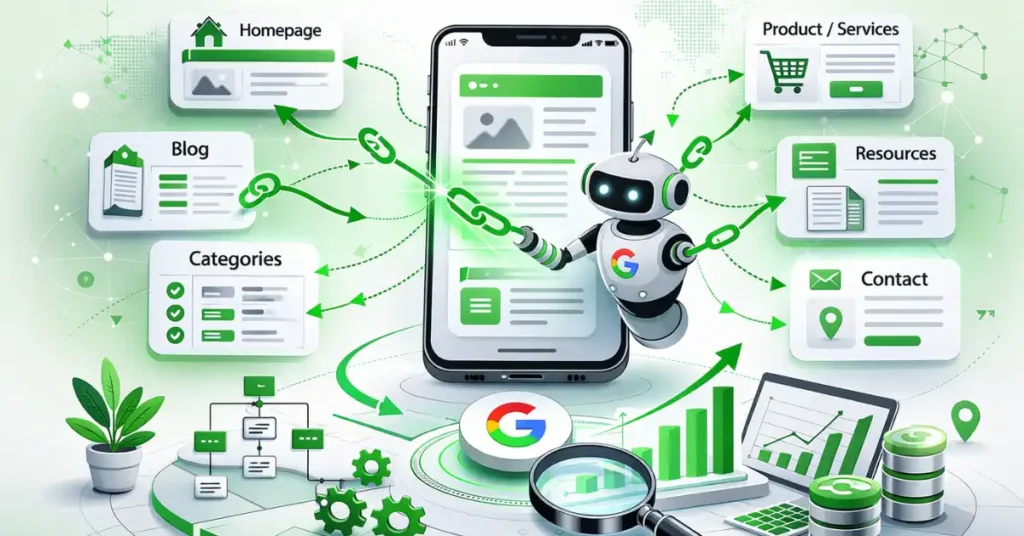 Internal Linking for Mobile Bots