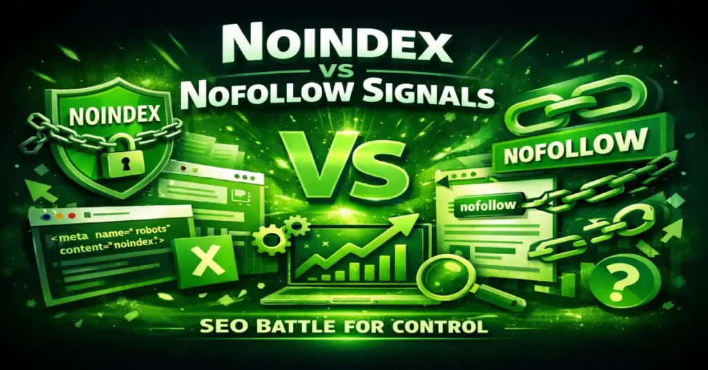 Noindex vs Nofollow Signals