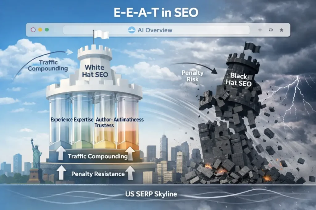 E-E-A-T in SEO comparison
