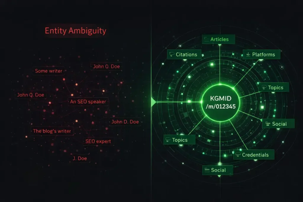 Entity ambiguity vs knowledge graph structure