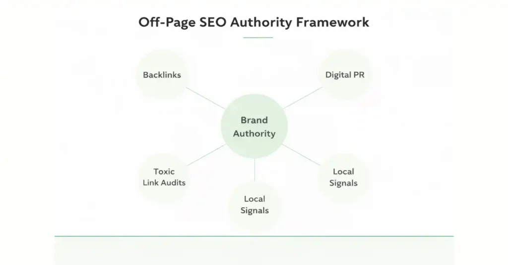 Off-page SEO authority network