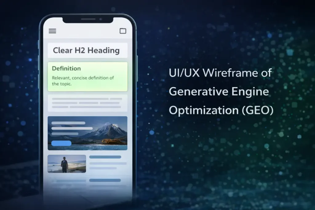 Smartphone layout optimized for GEO