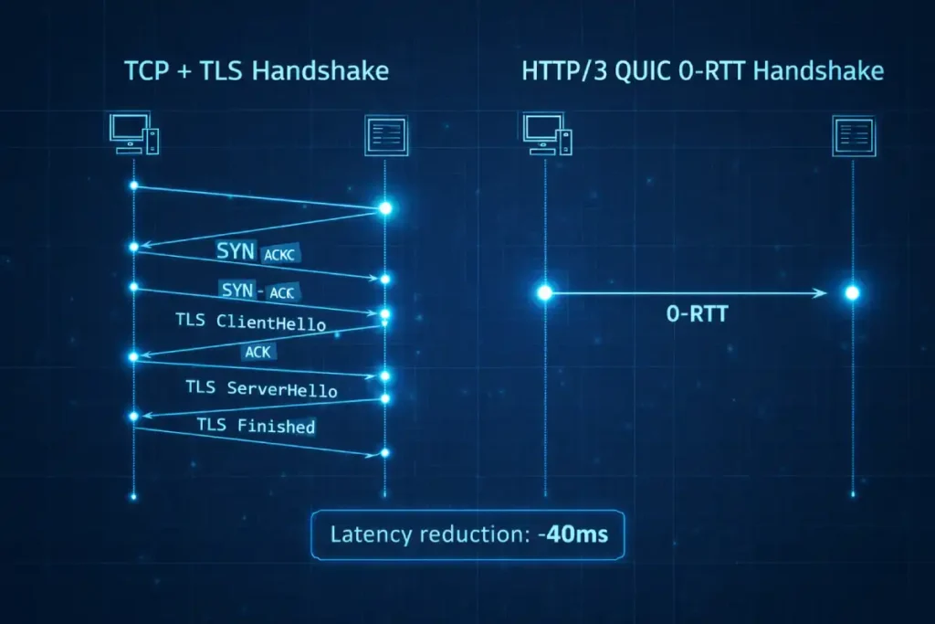 TCP TLS vs HTTP3 QUIC comparison