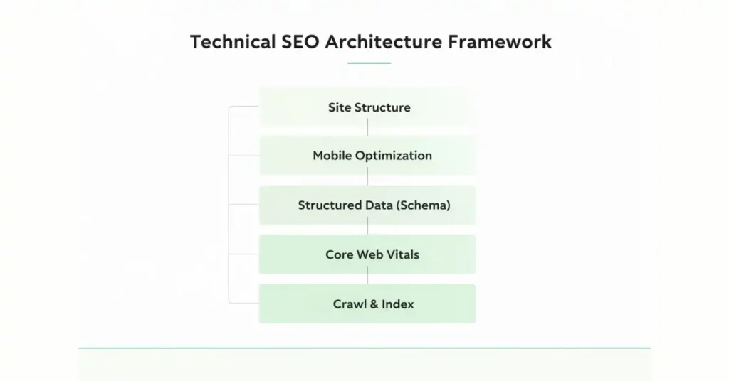 Technical SEO architecture framework