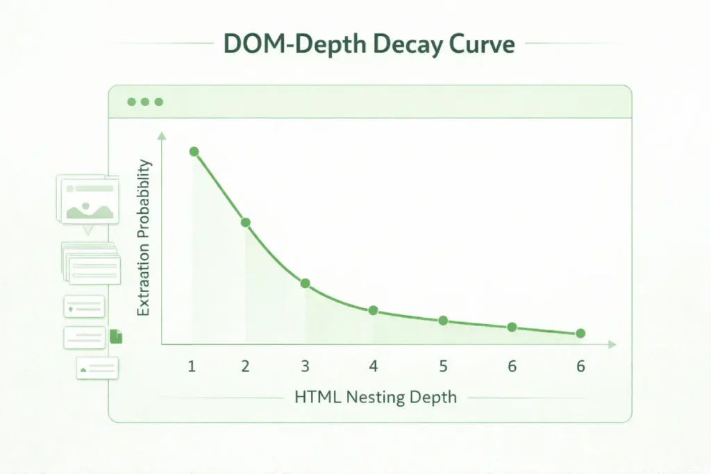DOM-depth decay curve