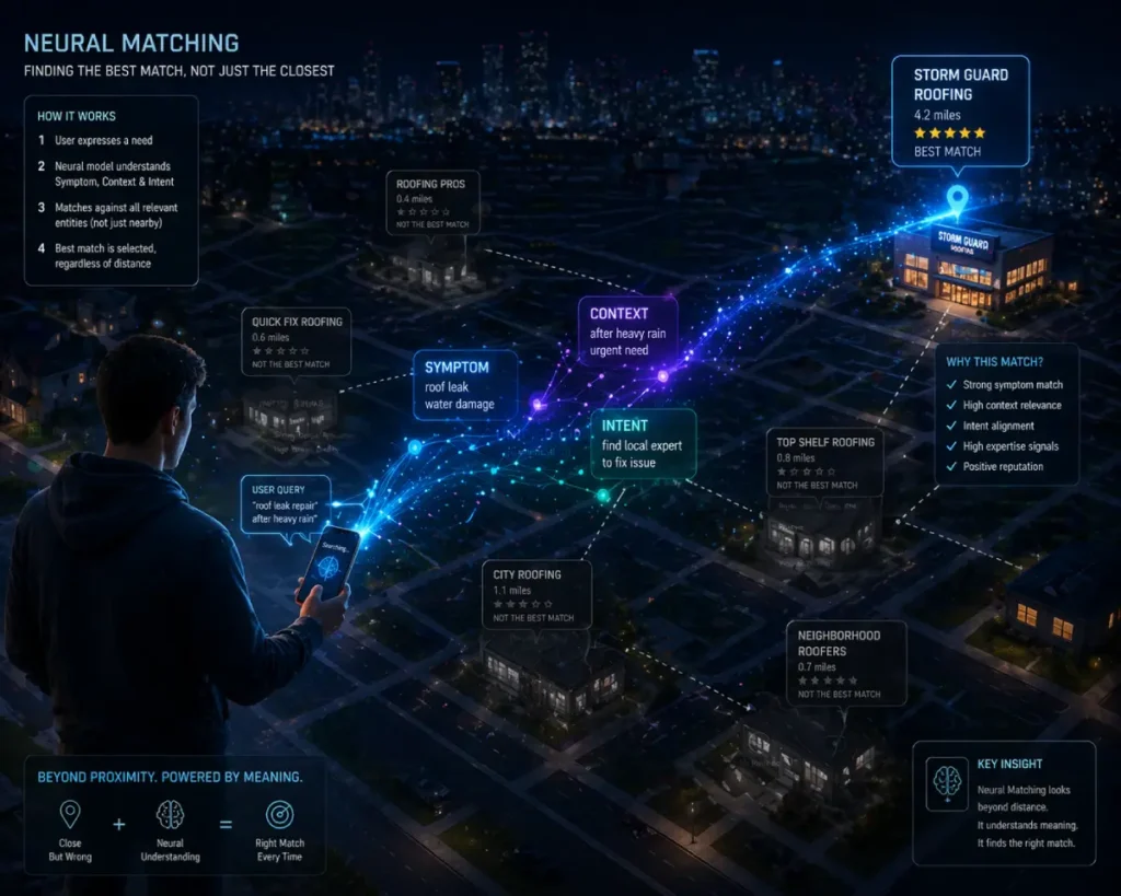 Neural Matching in Local Search