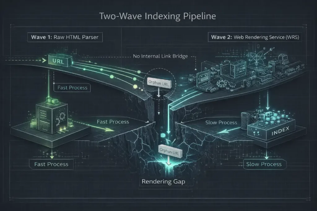Two-wave indexing pipeline schematic