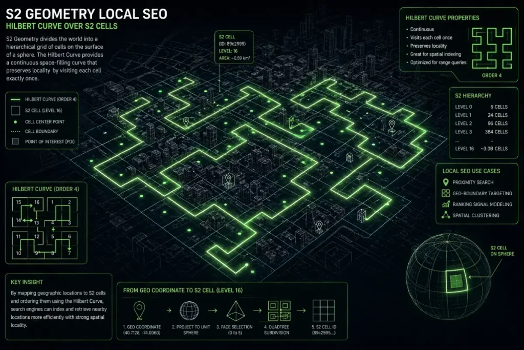 neon green Hilbert Curve