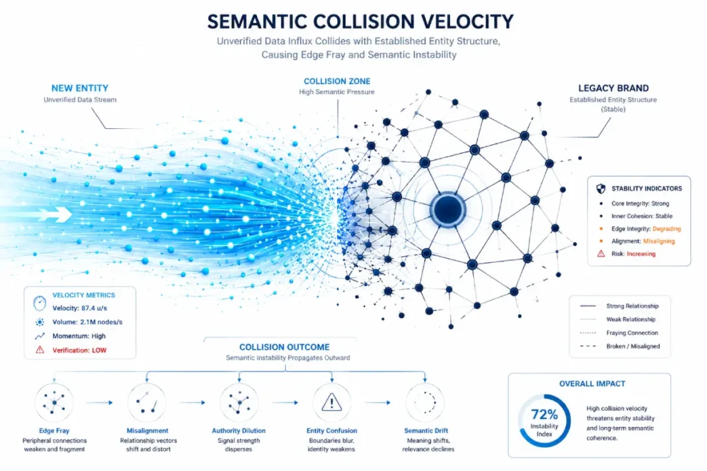 Semantic Collision Velocity