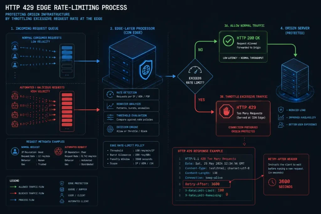 HTTP 429 Edge Rate-Limiting Process