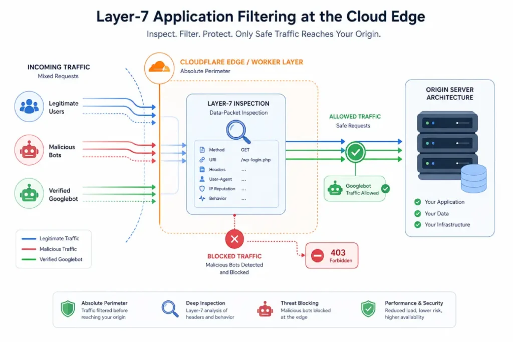 Layer-7 Application Filtering at the cloud edge