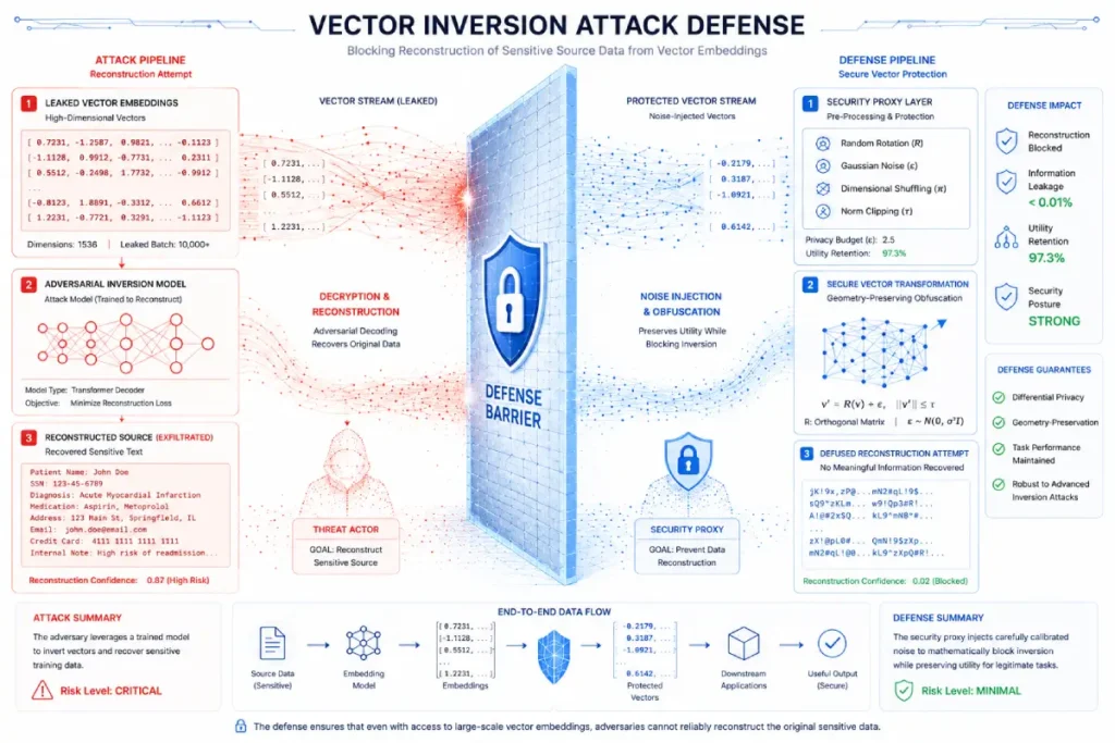 Vector Inversion Attack Defense
