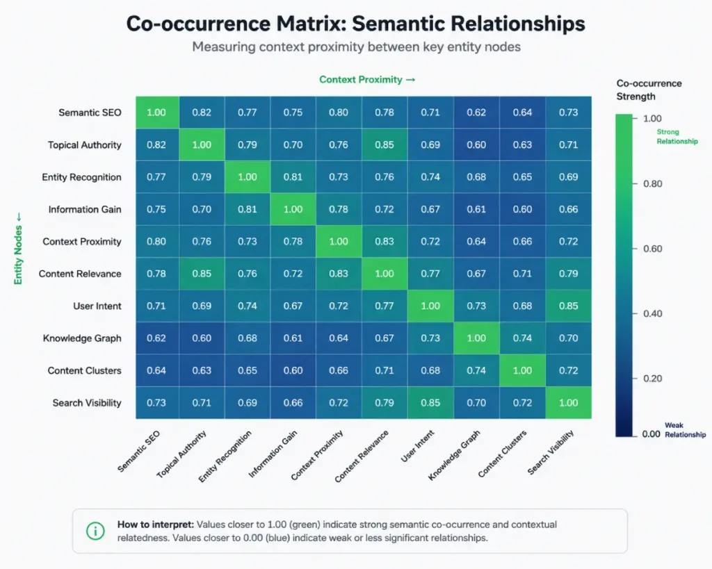 co-occurrence matrix