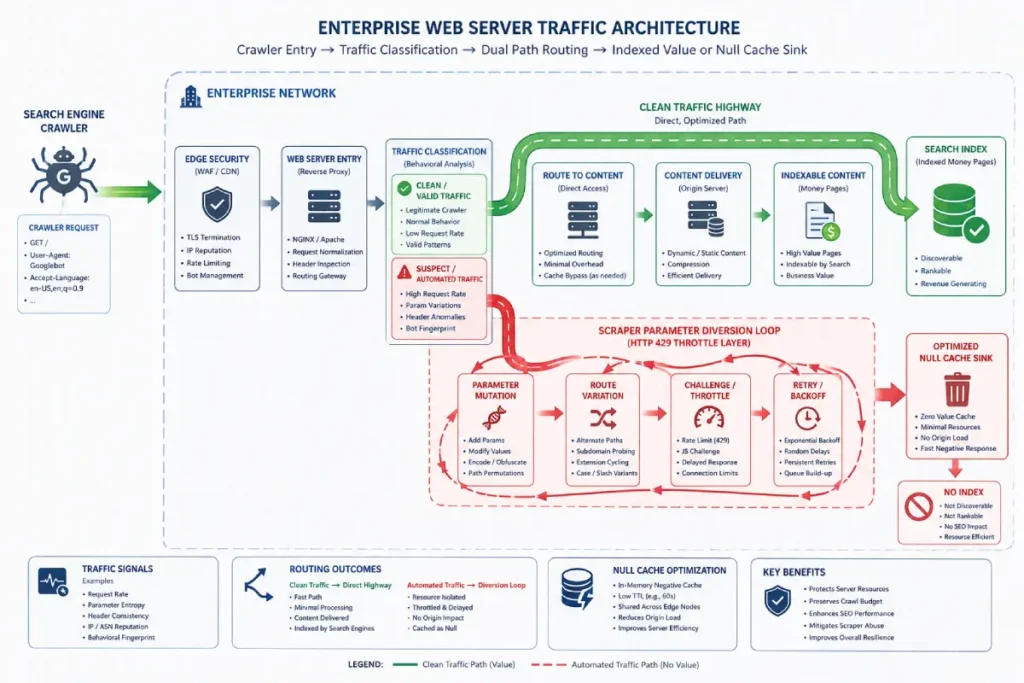 enterprise web server traffic architecture