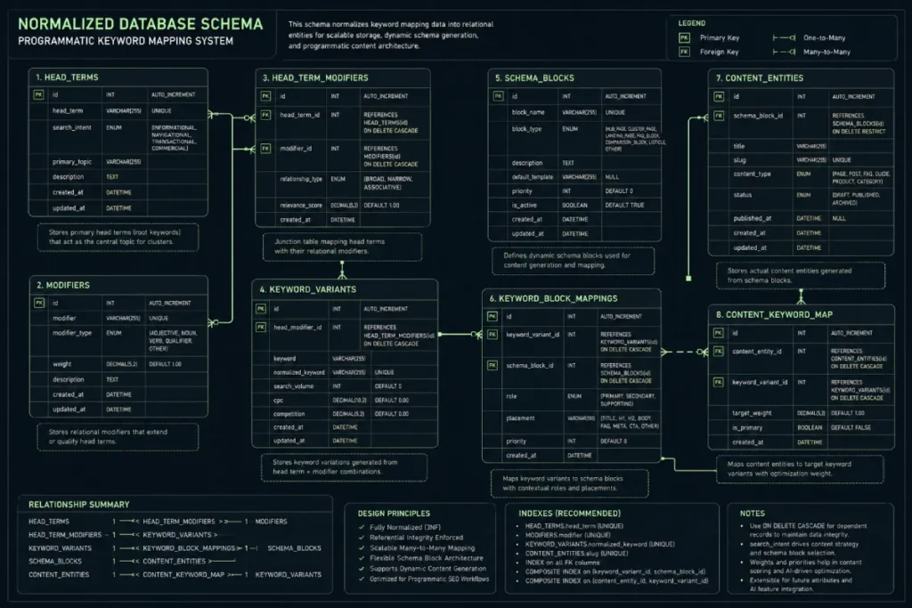 normalized database schema