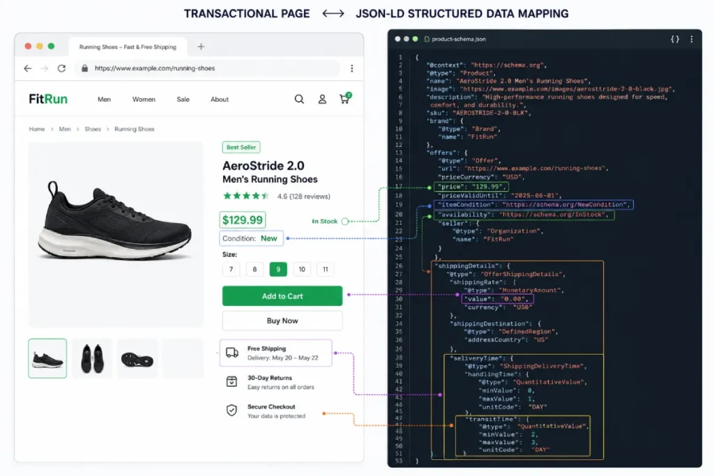 transactional landing page