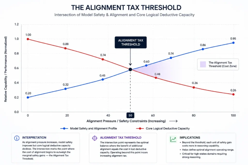 The Alignment Tax Threshold