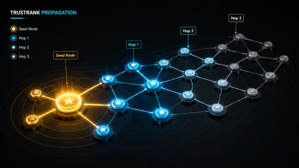 Trustrank propagation