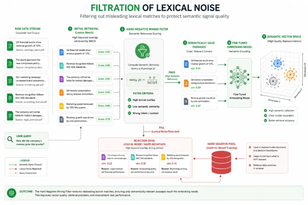 filtration of lexical noise