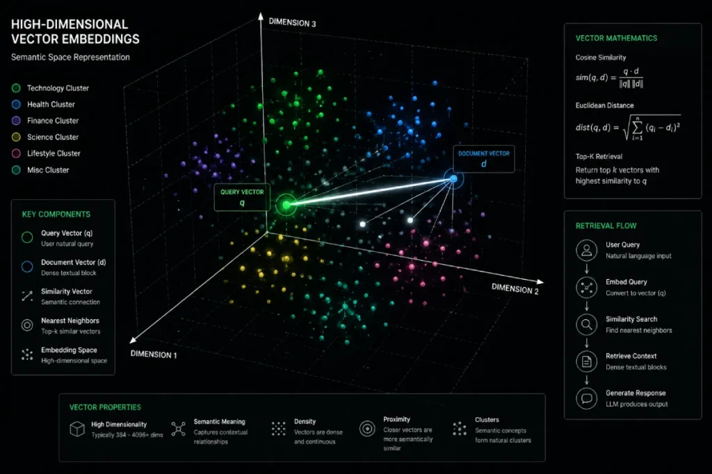 high-dimensional vector embeddings