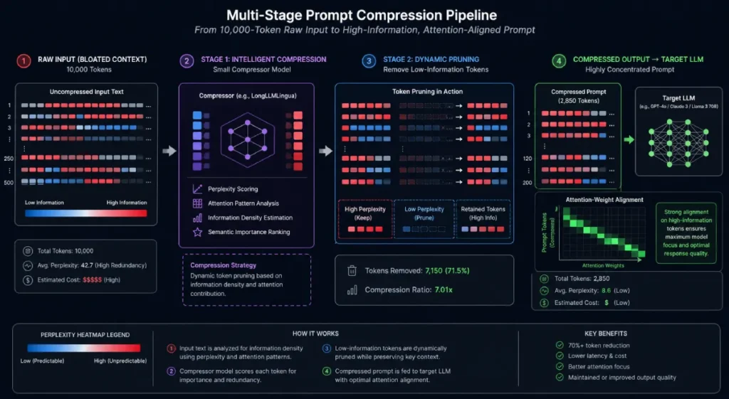 multi-stage prompt compression pipeline