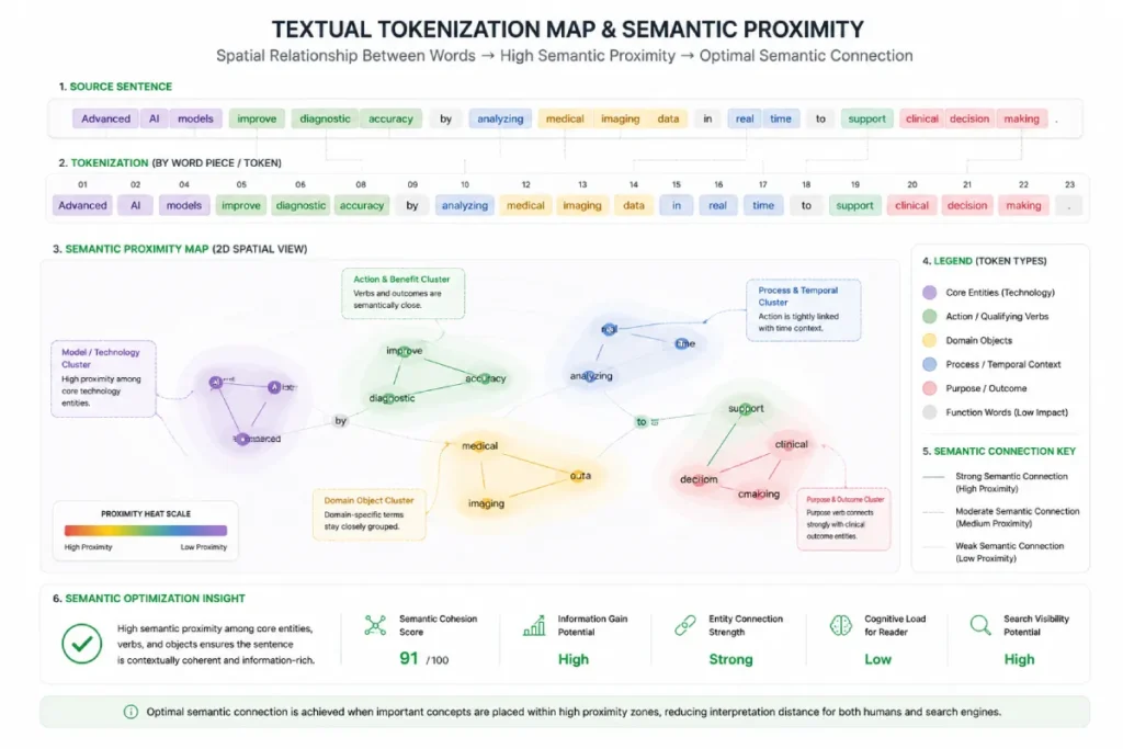 textual tokenization map