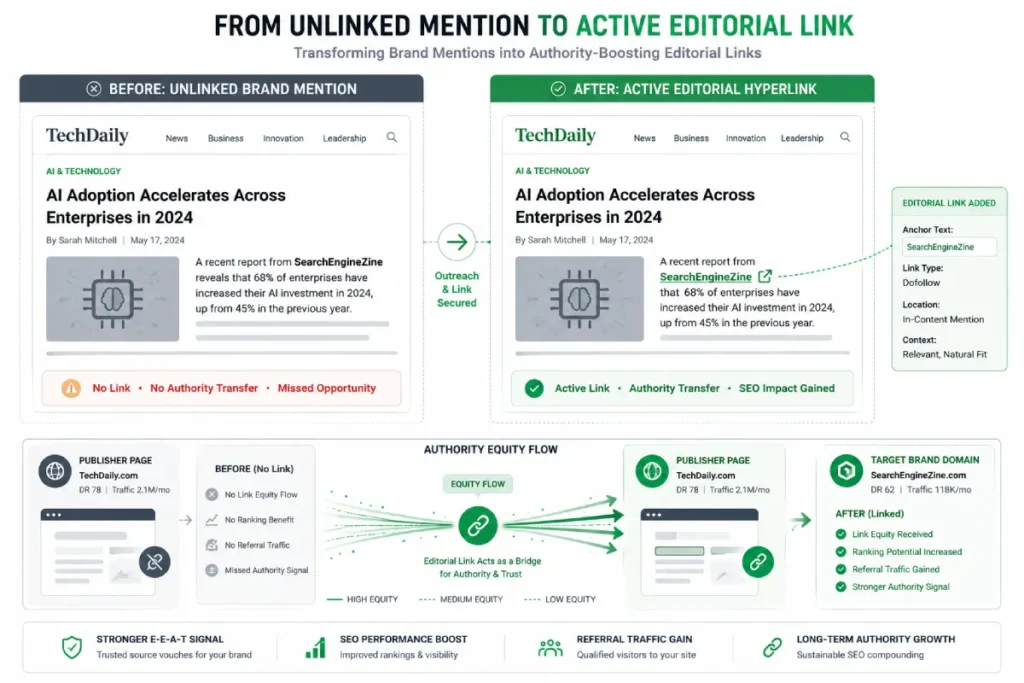 unlinked brand mention