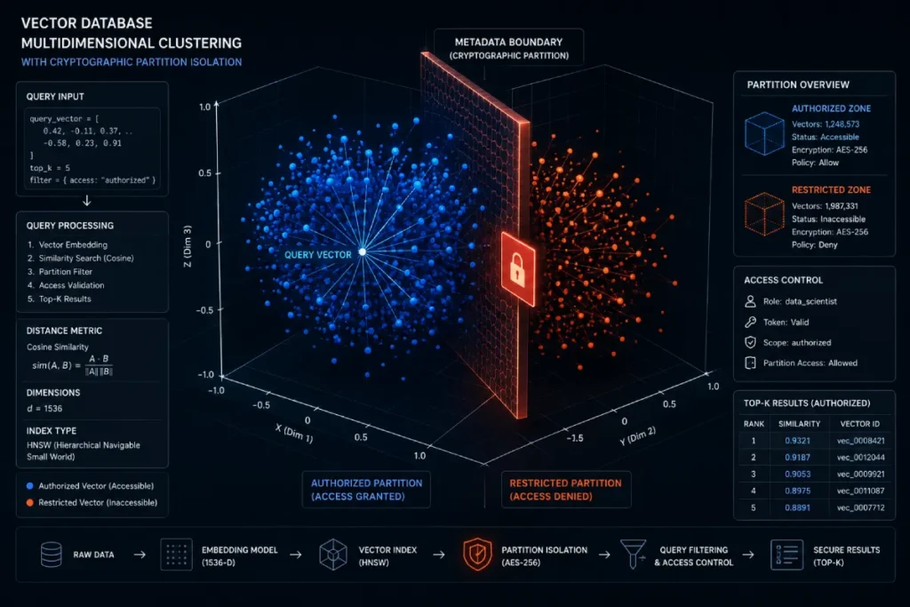 vector database multidimensional clustering