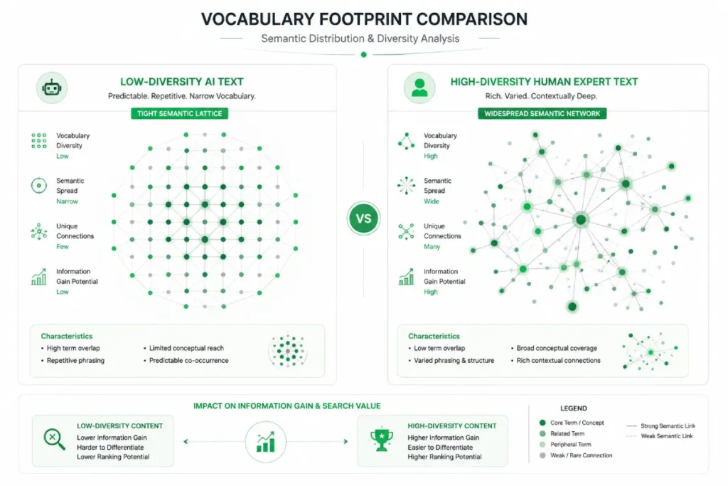 vocabulary footprint comparision