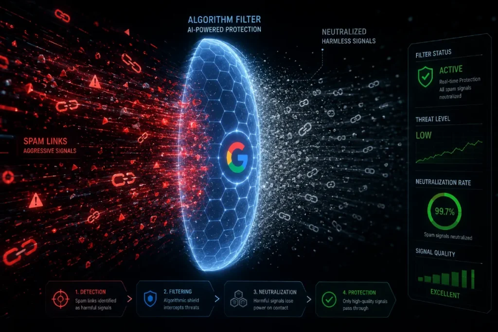 Algorithmic Link Neutralization