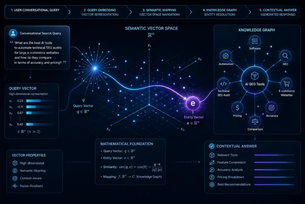 An abstract neural network vector space diagram