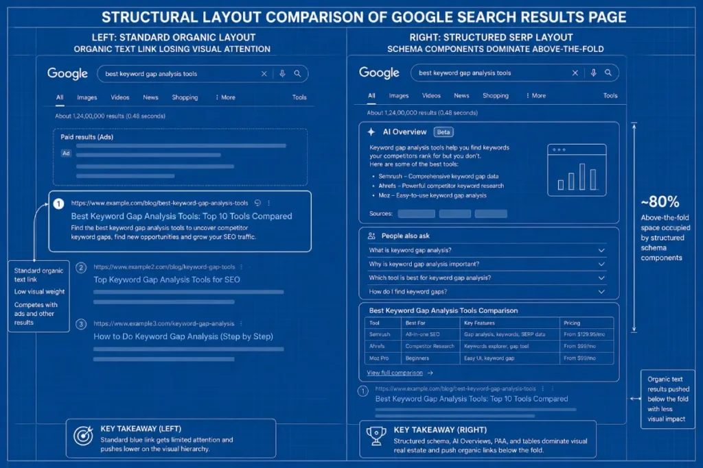 SERP Feature Gaps